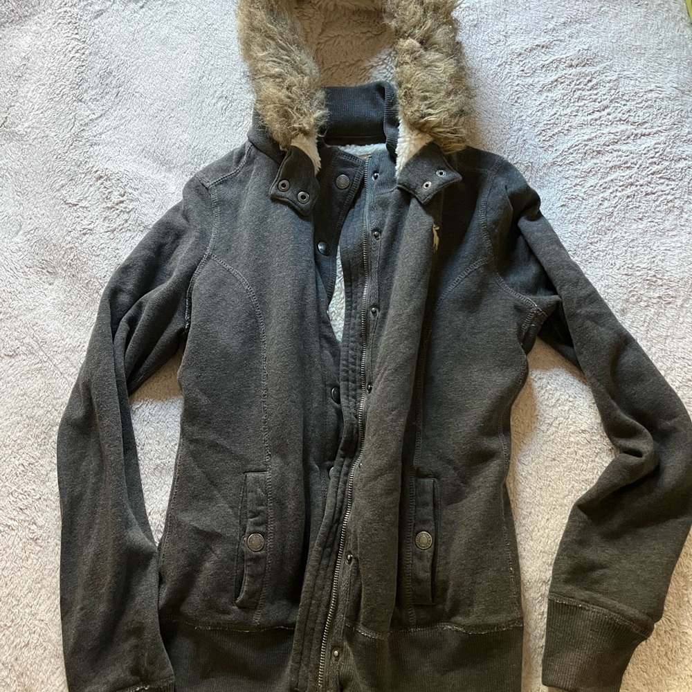 Faux Fur Hooded Jacket
